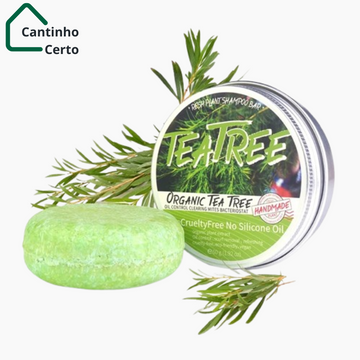 Shampoo artesanal em barra da TeaTree