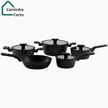 Conjunto de Panelas Carbono Cerâmica Life da Brinox