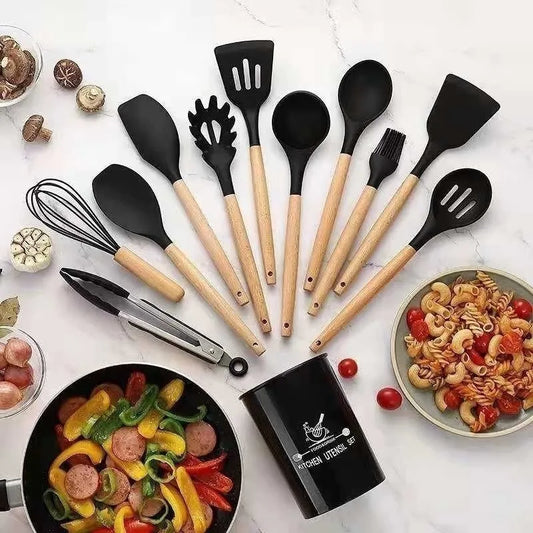 Jogo de Cozinha: 12 Peças de Silicone