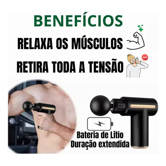 Pistola Elétrica de Massagem