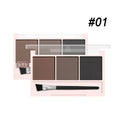 Conjunto com 3 cores de pó para sobrancelhas com pincel ANNA ROSE