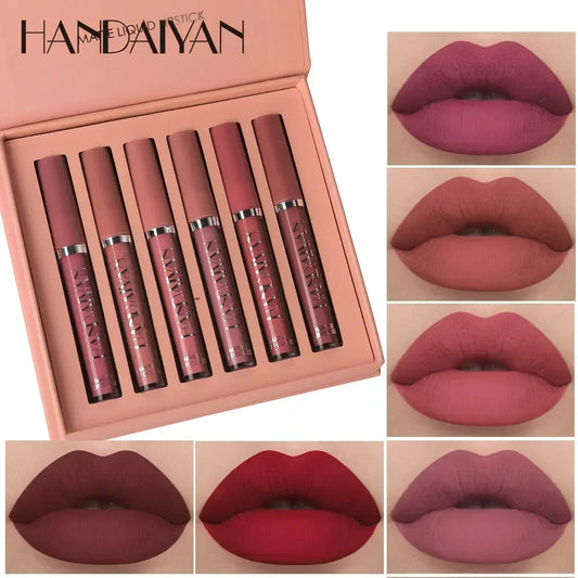 Conjunto com 6 batons de longa duração e à prova d'água da handaiyan