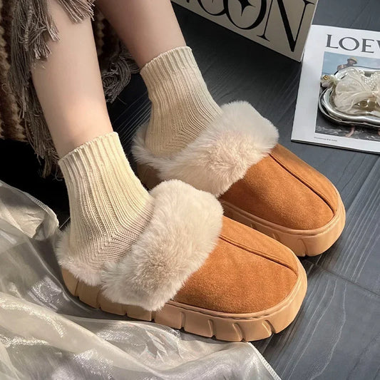 Chinelos macios sola grossa inverno