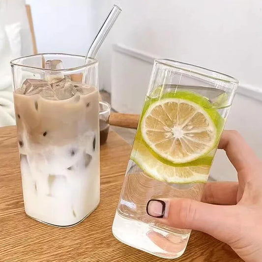 Copo com Canudo de Vidro ECO