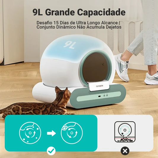 Caixa de areia para gatos autolimpante com desodorante e esterilização UV da Newpet