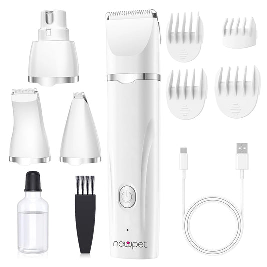 Aparador de pelos PET elétrico 4 em 1 da Newpet