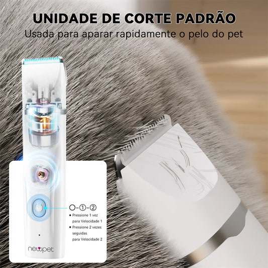 Aparador de pelos PET elétrico 4 em 1 da Newpet